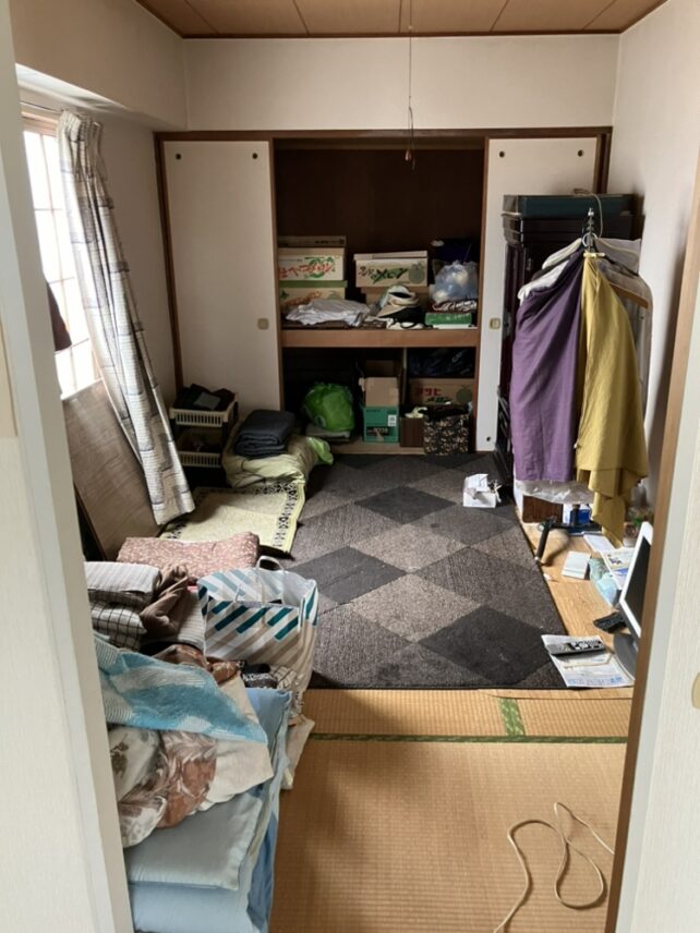 札幌市中央区のお客様のお部屋　遺品整理前